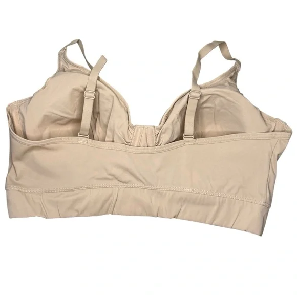 Rhonda Shear 2-pack Butterknit No Wire Underwire Bra Size XL Beige White NWOT - Picture 11 of 16